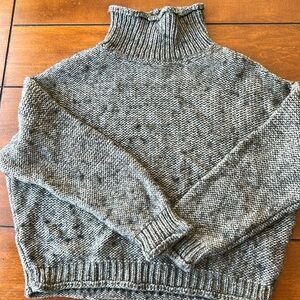 Super cozy medium grey made in Italy Anthropologie sweater